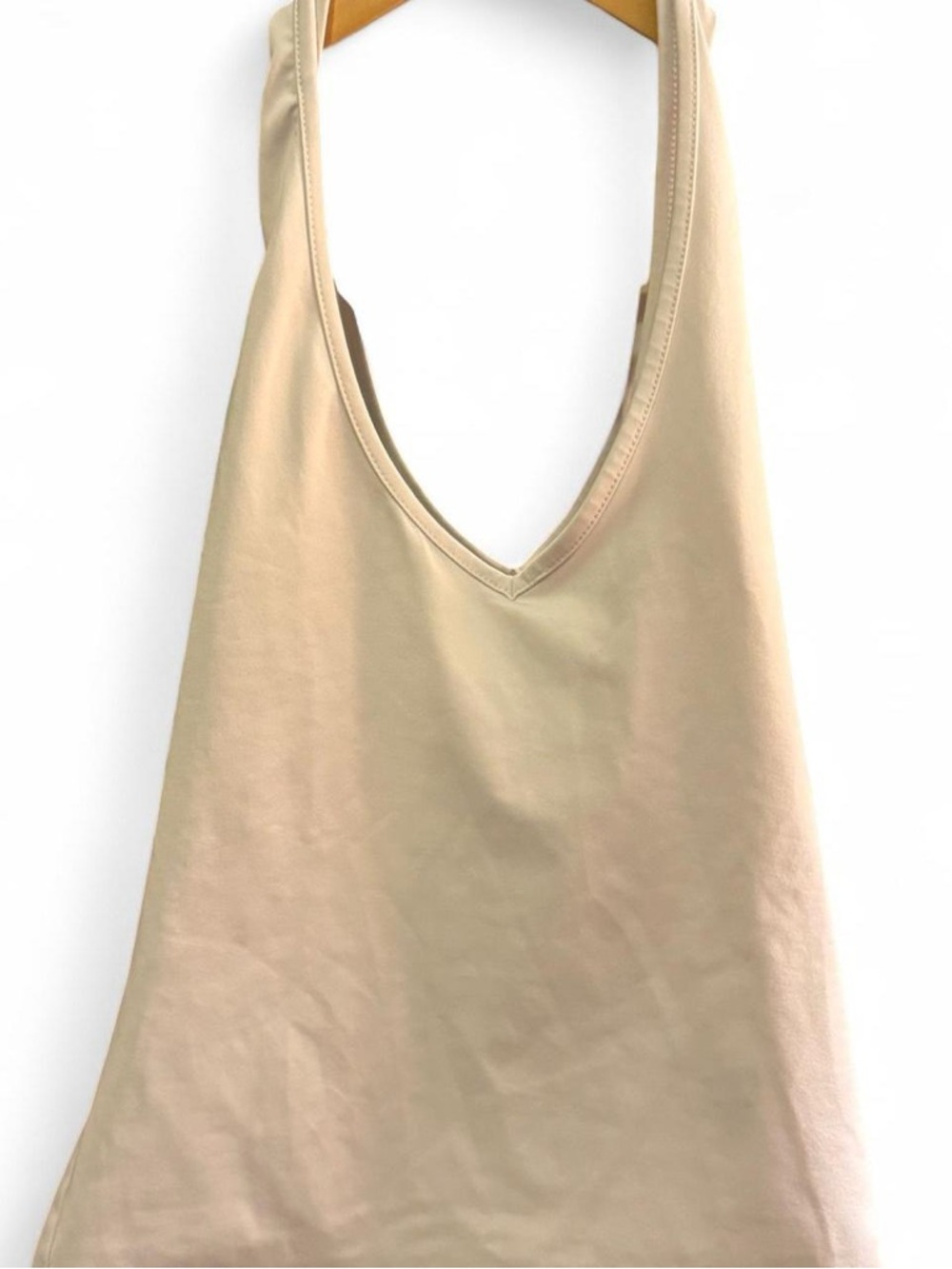 SHEIN White, Brown AND Black V-Neck Halter Neck Tank Tops